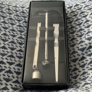 Elegant Silver Candle Accessory Set